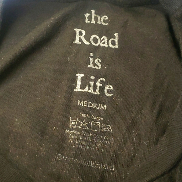 The Road is Life Sz Medium T-shirt Skateboard brand ~ high and dry - Picture 4 of 5